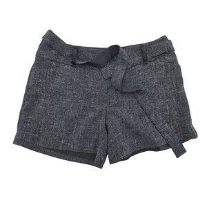 The Limited Collection Drew Fit Tweed Black & White Belted Shorts - Size 6
